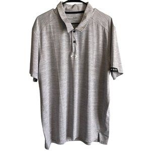 Oakley Mens Gray Short Sleeve Tailored Fit Polo Shirt XXL